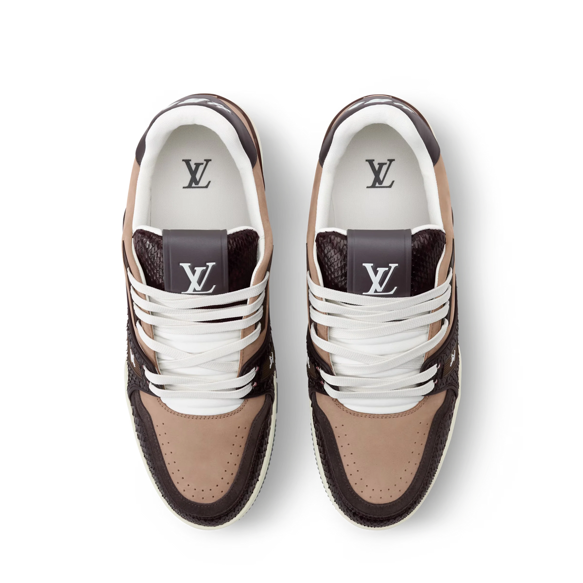 LV Trainer Brown Nubuck calf leather