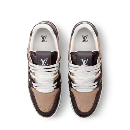 LV Trainer Brown Nubuck calf leather