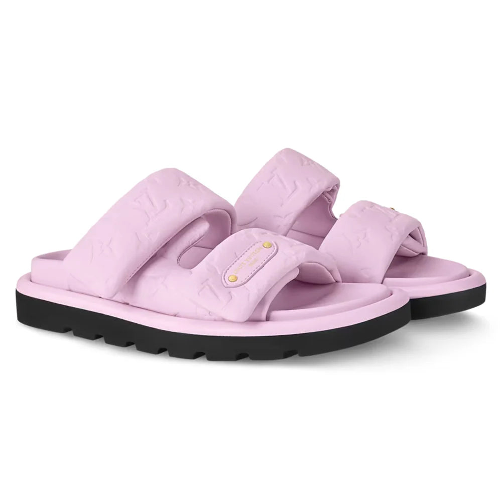 LV Pool Pillow Flat Comfort Mule Pink