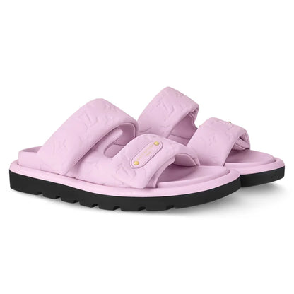 LV Pool Pillow Flat Comfort Mule Pink