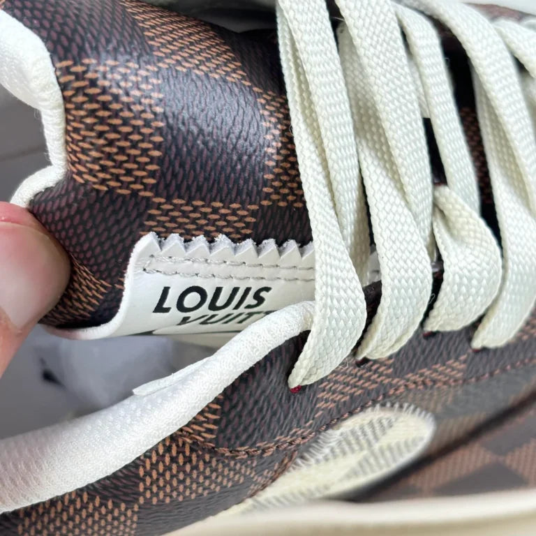 LV x Nike Air Force 1 Damier Brown/ White