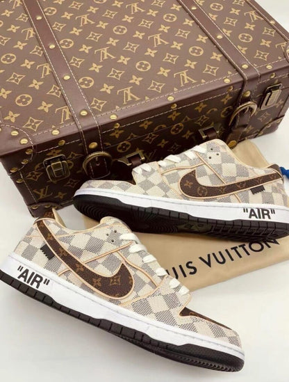 LV x Nike Air Jordan 1 Low “Damier & Monogram” (Custom)